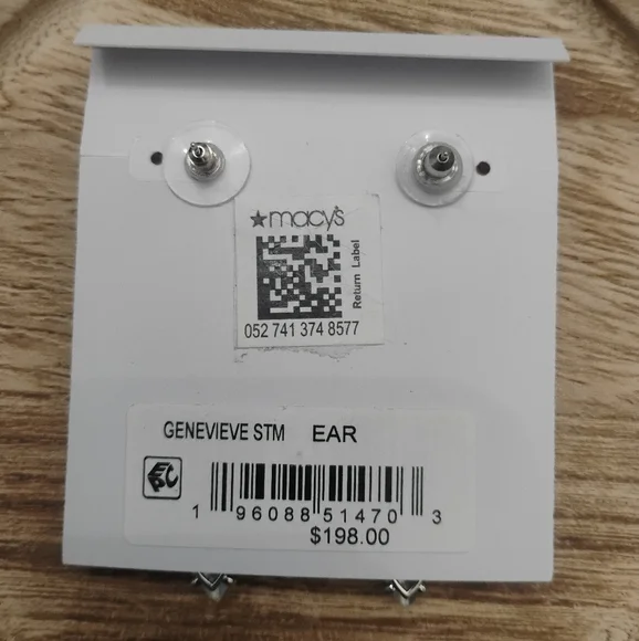 Kendra Scott Genevieve Statement Earrings in Silver and Ivory Pearl NWT - Picture 9 of 10